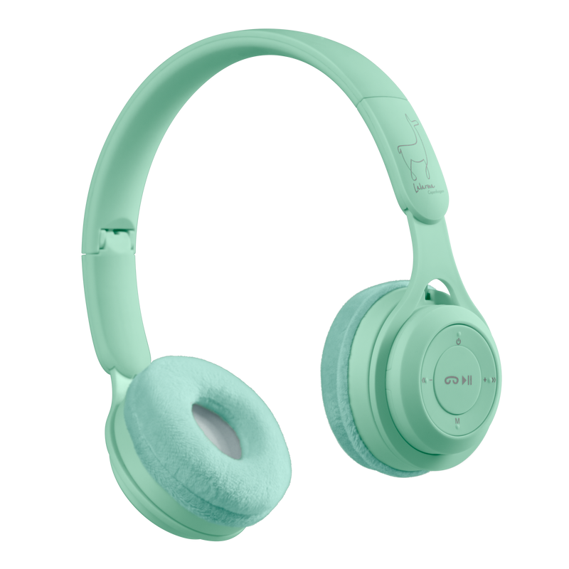 lalarma - Kids Wireless Headphones - Pastel Mint - swanky boutique malta