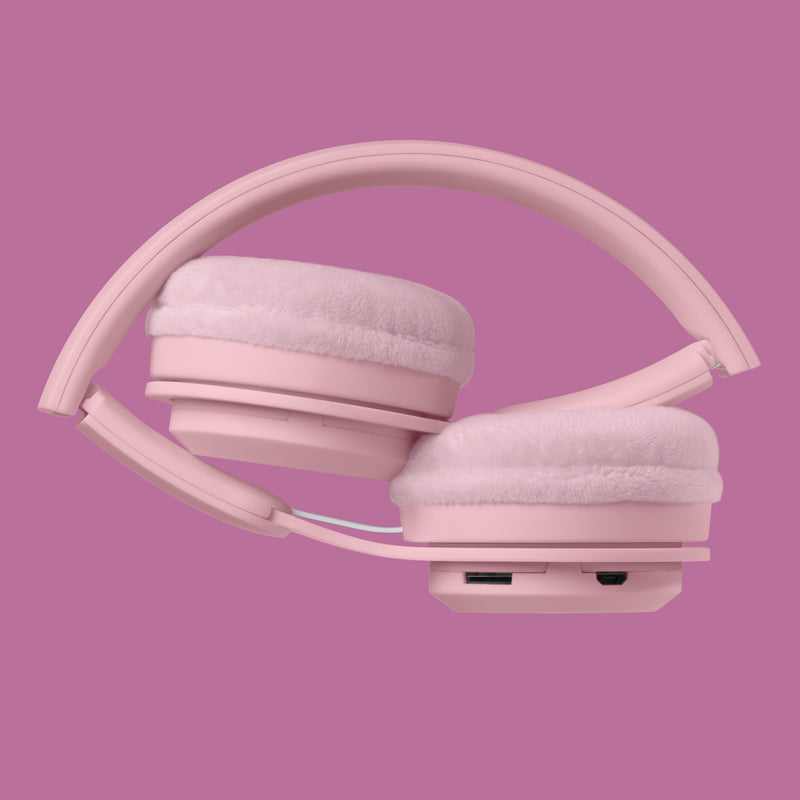 Kids Wireless Headphones - Pastel Rose