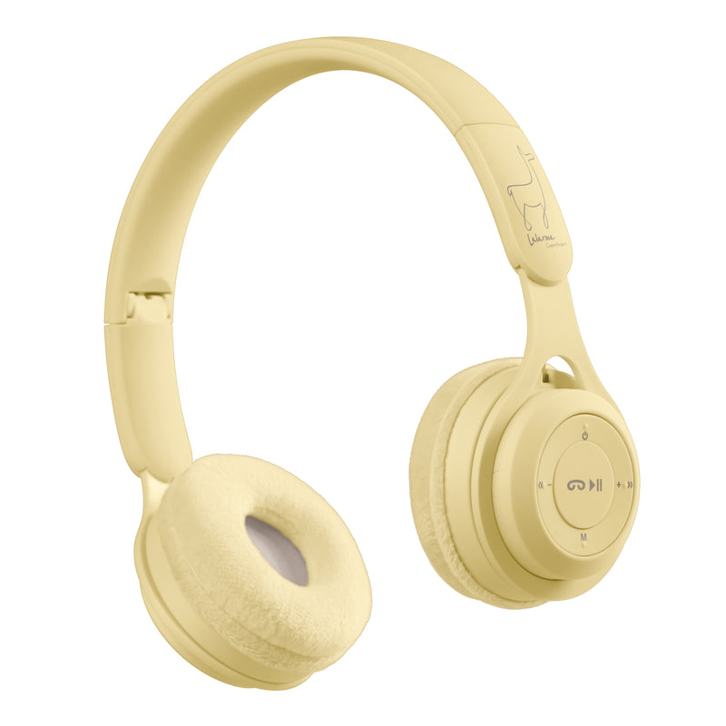 lalarma - Kids Wireless Headphones - Pastel Yellow - swanky boutique malta