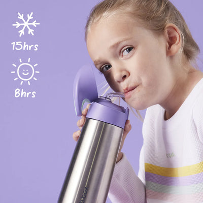 b.box insulated drink bottle - blush crush - Swanky Boutique