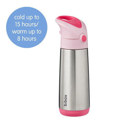b.box insulated drink bottle - blush crush - Swanky Boutique