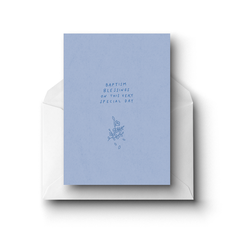 Pocket sandwich studio Card - Baptism Blessings Swanky Boutique