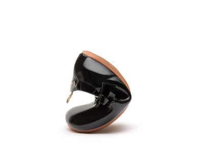 tip toey joey - Mary Jane Shoes, Toddler First Steps (Leather) - Patent Black - swanky boutique malta