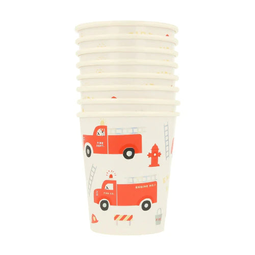 Meri Meri - Fire Truck Cups - Swanky Boutique