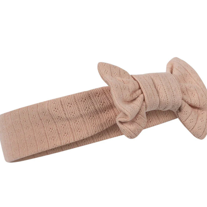 Baby Bow Headband - Cameo Rose