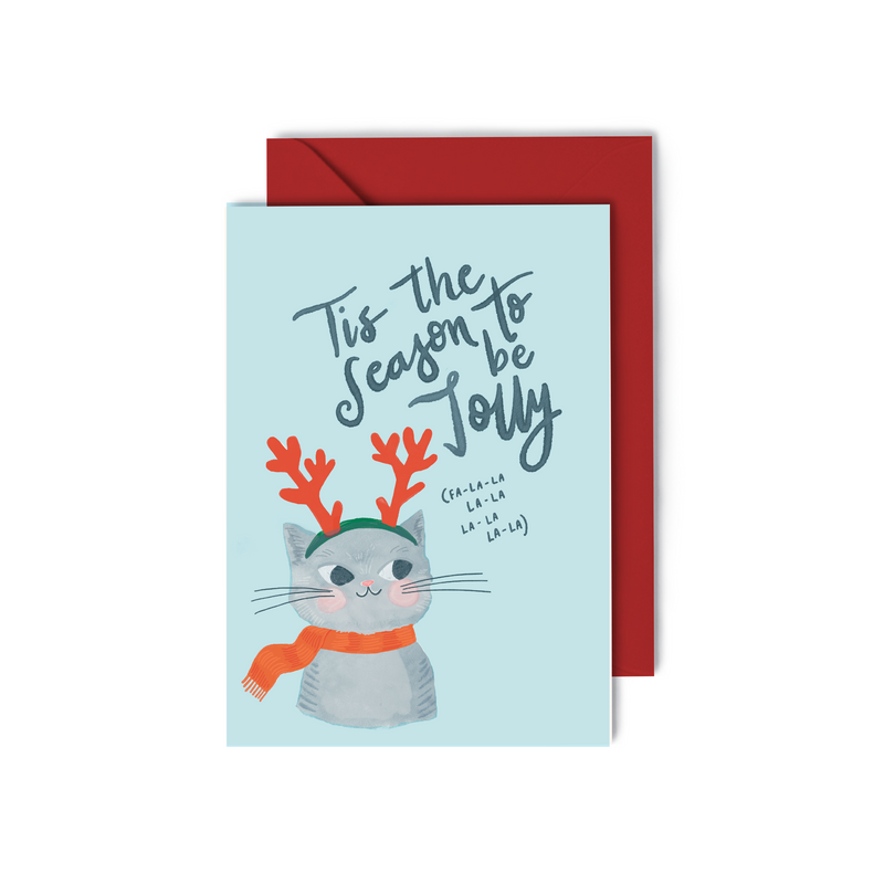 Greeting Card, Christmas - Tis The Season to be Jolly