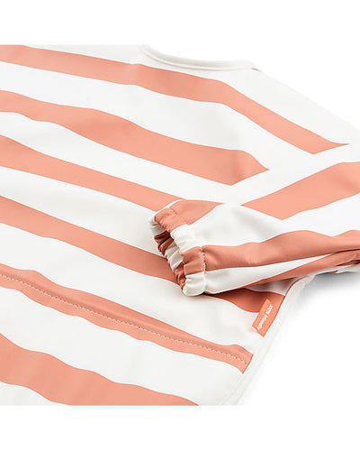 done by deer - bib long sleeves peach stripes - swanky boutique malta