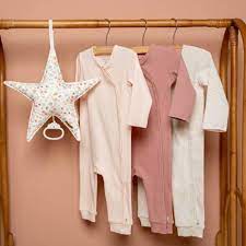 Little Dutch - One piece Wrap Suit Organic Cotton Ribbed Light Pink - Swanky Boutique