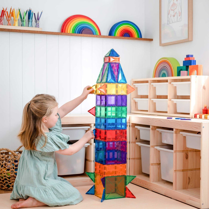 Connetix - Magnetic Tiles Rainbow Creative Pack (102 Pieces) - Swanky Boutique