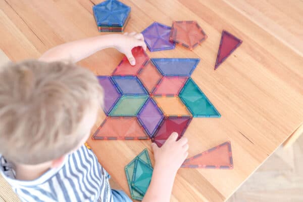 Connetix - Magnetic Tiles Pastel Rainbow Shape Expansion Pack 48 Pieces - Swanky Boutique