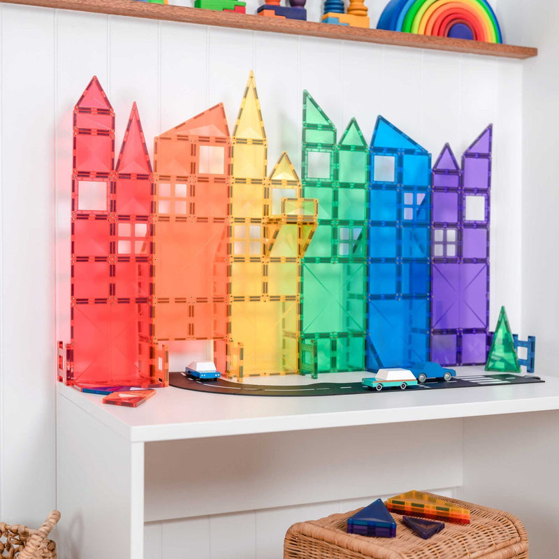 Connetix - Magnetic Tiles Rainbow Creative Pack (102 Pieces) - Swanky Boutique