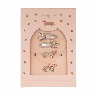 Rockahula - Sausage Dog Hair & Jewellery Set  - Swanky Boutique