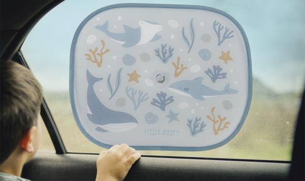 Little Dutch - Car Sunshades - Ocean Dreams Blue - Swanky Boutique