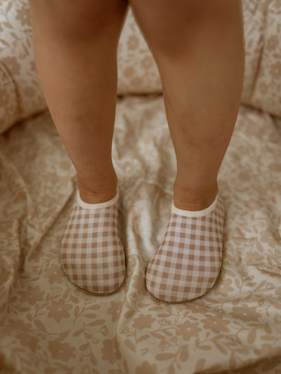 Mrs Ertha - Swimming Shoes - Vintage Squares - Swanky Boutique