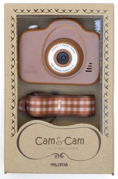 Mrs Ertha - Cam Cam, My 1st Digital Camera Rusted Vintage Squares - Swanky Boutique