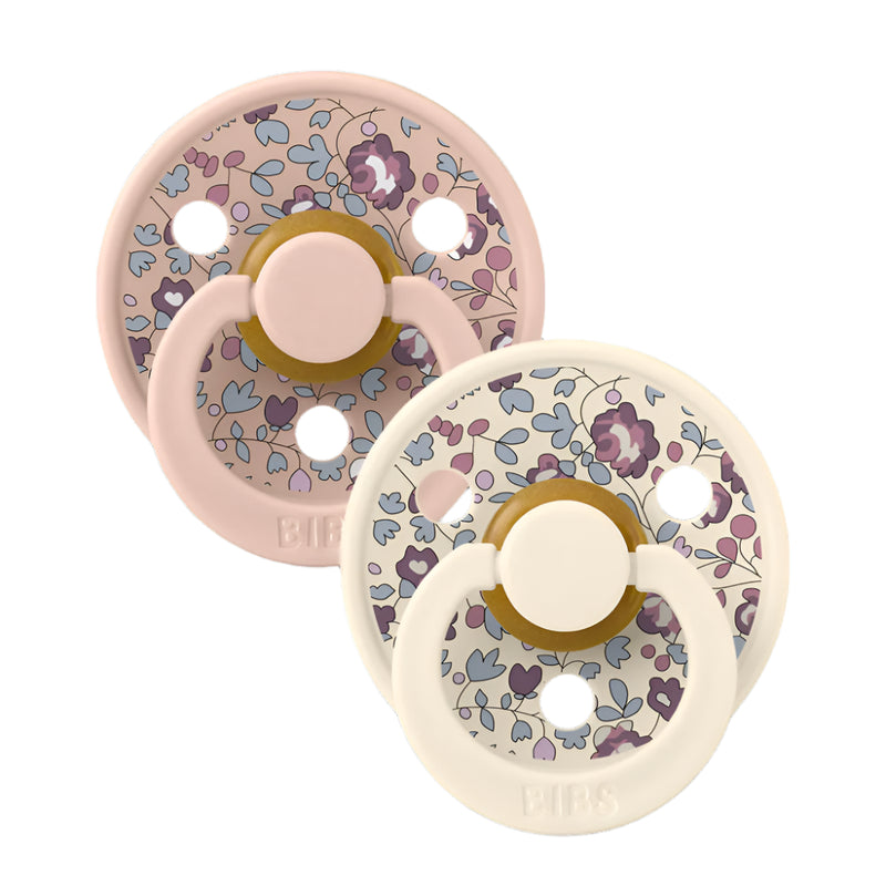 BIBS BIBS X Liberty Pacifiers 2-pack, Size 1 (0+ Months) - Eloise, Blush Mix Swanky Boutique