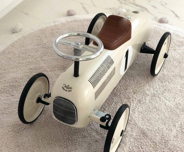 Vilac Vintage Ride On Car - Off White - Swanky Boutique Malta