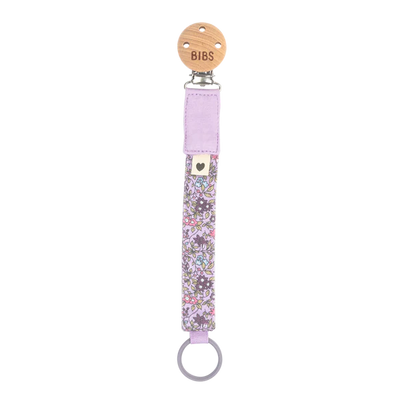 BIBS - Pacifier Clip Liberty Chamomile Lawn Violet Sky - Swanky Boutique