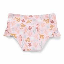 Little Dutch - Swim Pants, Ruffles - Pink Ocean Dreams - Swanky Boutique