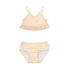 Little Dutch - Flounce bikini set Sunshine Checks - Swanky Boutique