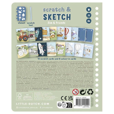 Little Dutch - Scratch & Sketch Book Jim & Friends - Swanky Boutique