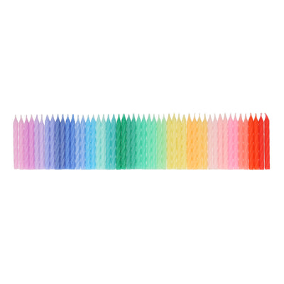 Meri Meri -  Rainbow Twisted Mini Candles - Swanky Boutique