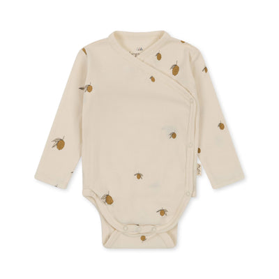 konges sloejd NEWBORN BODY GOTS Lemon - Swanky Boutique Malta