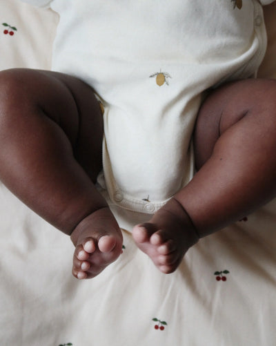 konges sloejd NEWBORN BODY GOTS Lemon - Swanky Boutique Malta