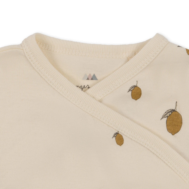 konges sloejd NEWBORN BODY GOTS Lemon - Swanky Boutique Malta