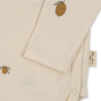 konges sloejd NEWBORN BODY GOTS Lemon - Swanky Boutique Malta
