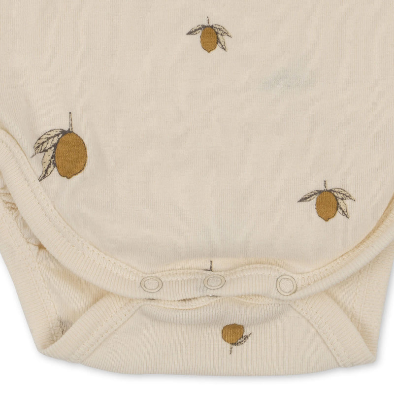 konges sloejd NEWBORN BODY GOTS Lemon - Swanky Boutique Malta
