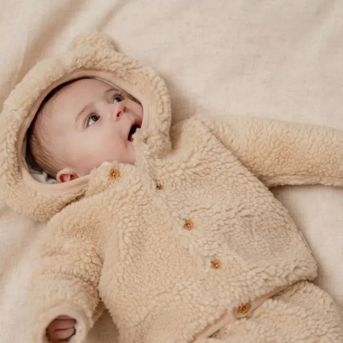 Jacket Teddy Baby Bunny Sand Swanky Boutique