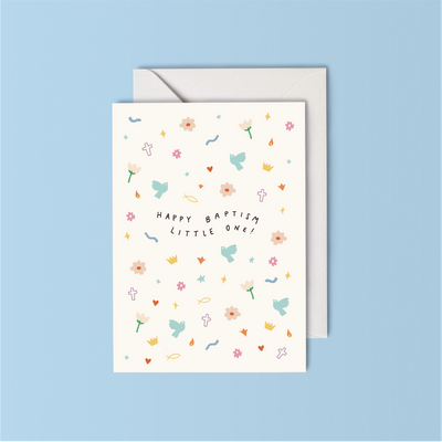 Pocket Sandwich Studio Card - Happy Baptism Swanky Boutique