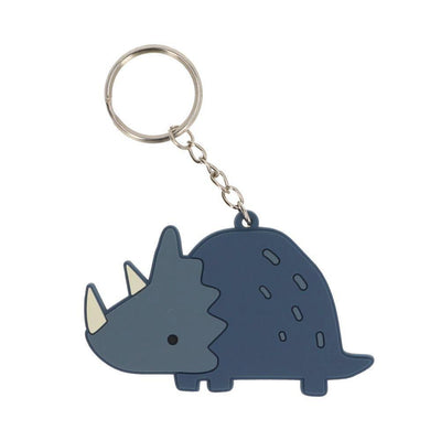 tutete - Keychain (Name/ Class/ Phone) - Dino World Blue - swanky boutique malta