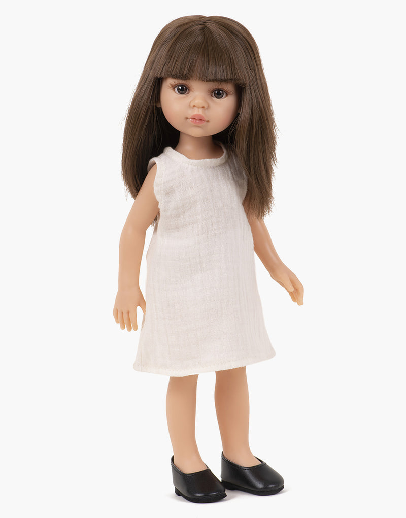 minikane - Doll, Paola Reina 32cm - Carol in White Dress - swanky boutique malta