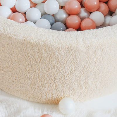 Ball Pit Incl 200 Balls - Teddy Beige (90x40cm)