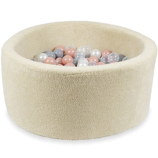 Ball Pit Incl 200 Balls - Teddy Beige (90x40cm)