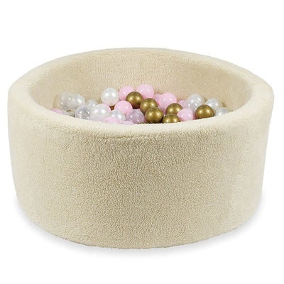 Ball Pit Incl 200 Balls - Teddy Beige (90x40cm)