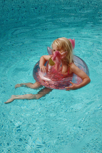 Konges Sloejd Inflatable Swim Ring Unicorn - Horn Stars - Swanky Boutique Malta 