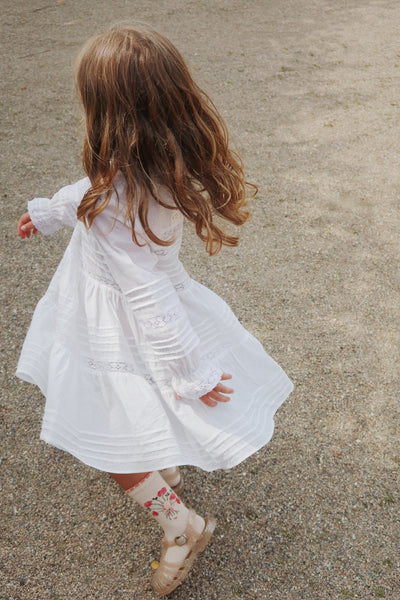 Konges Sloejd Orchid Dress Optic White - Swanky Boutique Malta 