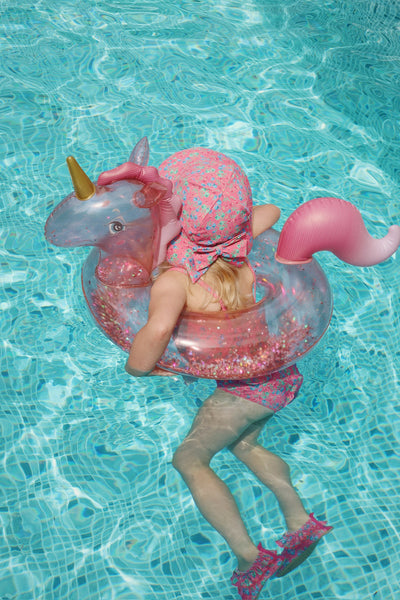 Konges Sloejd Inflatable Swim Ring Unicorn - Horn Stars - Swanky Boutique Malta 