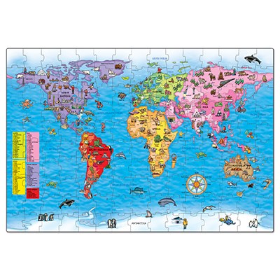orchard toys - World Map Puzzle & Poster (5+ Years) - swanky boutique malta
