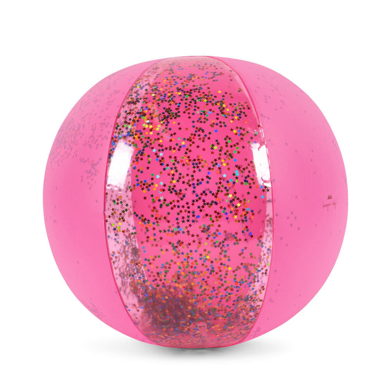 Konges Sloejd-Transparent Beach Ball - Transparent Pink-Swanky Boutique Malta