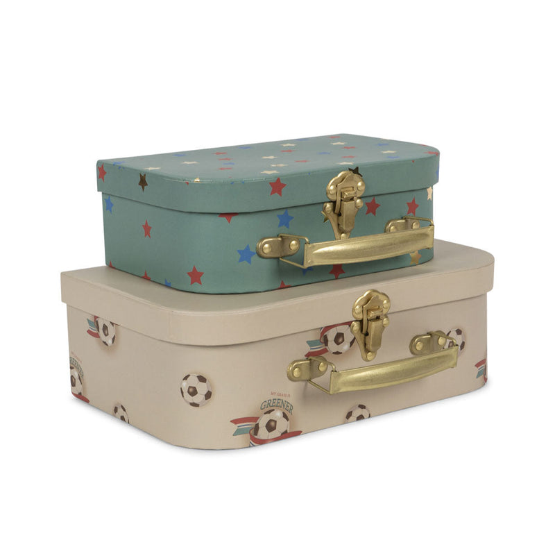 Konges Sloejd 2 Pack Suitcase Off White Kick It - Swanky Boutique Malta 