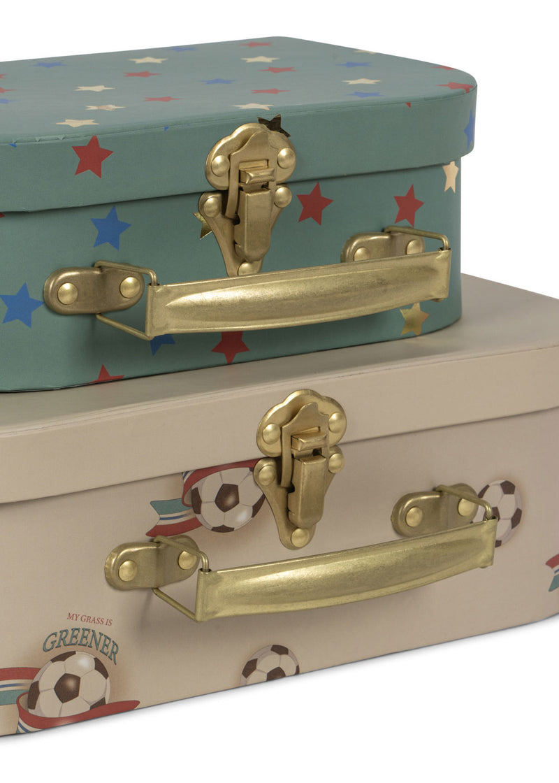 Konges Sloejd 2 Pack Suitcase Off White Kick It - Swanky Boutique Malta 