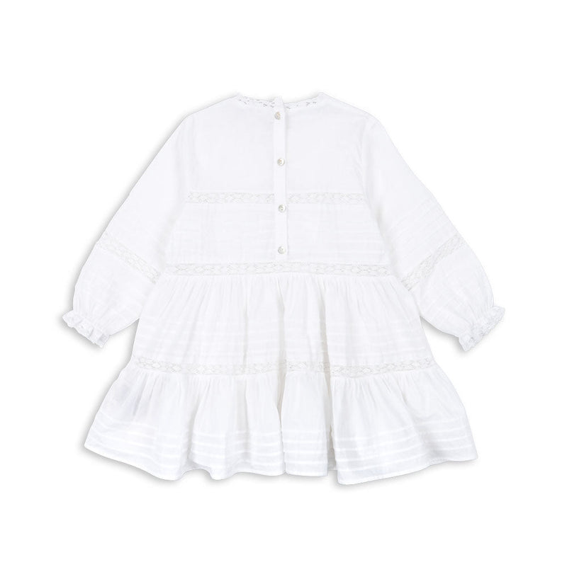 Konges Sloejd Orchid Dress Optic White - Swanky Boutique Malta 