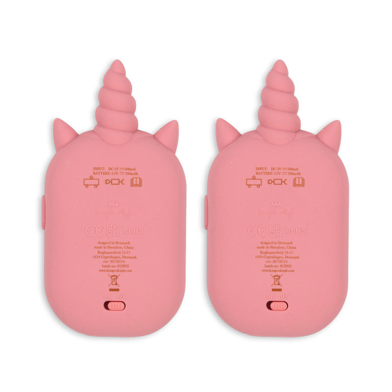 Konges Sloejd Glitter Unicorn Walkie Talkie Sparkling Pink - Swanky Boutique Malta 