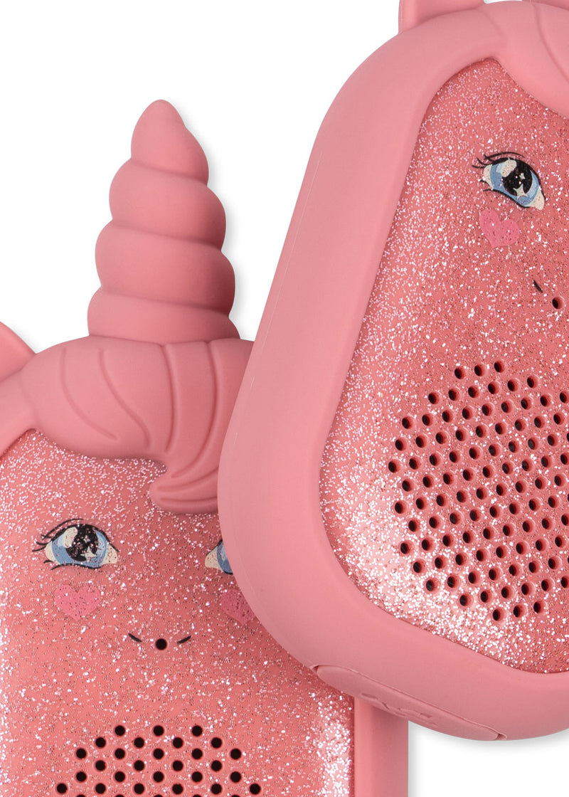 Konges Sloejd Glitter Unicorn Walkie Talkie Sparkling Pink - Swanky Boutique Malta 