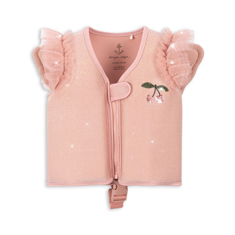 Konges Sloejd-Swim Float Vest - Piper Powder Pink-Swanky Bouitique Malta