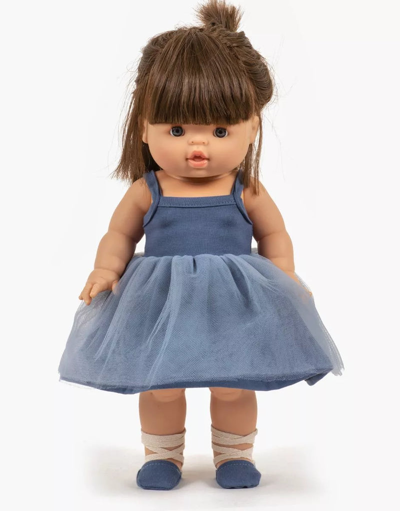 Doll Tutu Dress for Minikane 34cm Dolls  - Blue